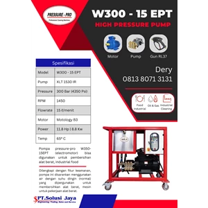 HYDROTEST PUMP 300 BAR 15 LPM PRESSURE PRO HAWK PUMP