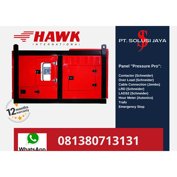 Pompa Hydrotest HAWK 1000 Bar 17 lpm  - PRESSUREPRO PUMP