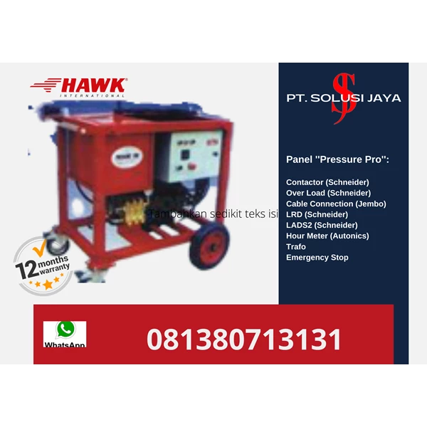 pompa penguji tekanan dan kebocoran pompa hydrotest PRESSUREPRO HAWK PUMPS 120-1500 BAR