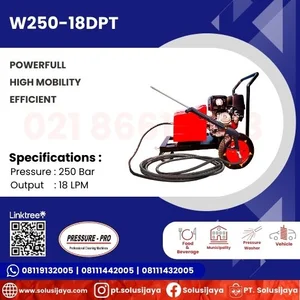 DIESEL ENGINE HIGH PRESSURE CLEANER WATER JET HAWK PUMP 200 BAR NMT 1520