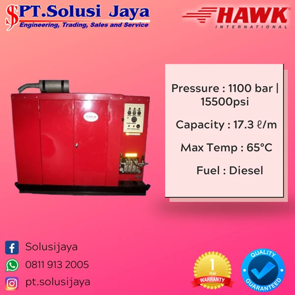 HAWK HIGH PRESSURE PUMP W1100-17DPS
