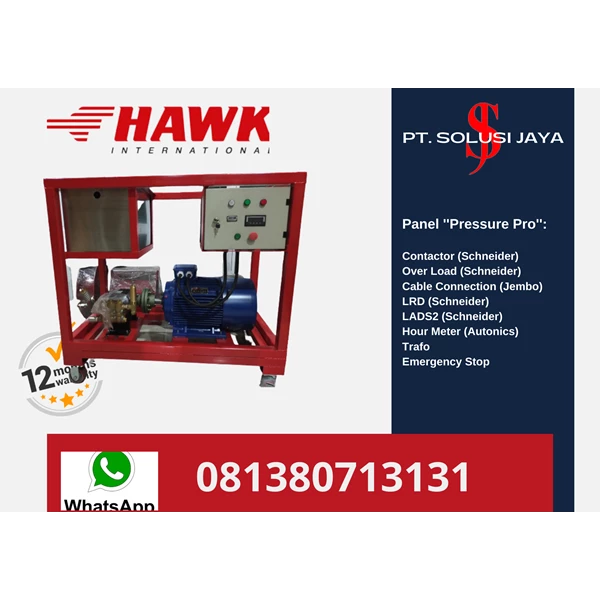 POMPA HAWK MADE IN ITALY WATER JET CLEANER  500 BAR 21 LPM