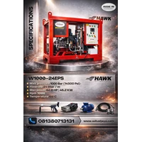 PIPE CLEANING 14500 PSI 1000 BAR HAWK PLUNGER PUMP ITALY